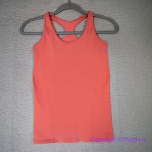 Ivivva *discoloration* tank top orange red, women size 12‎